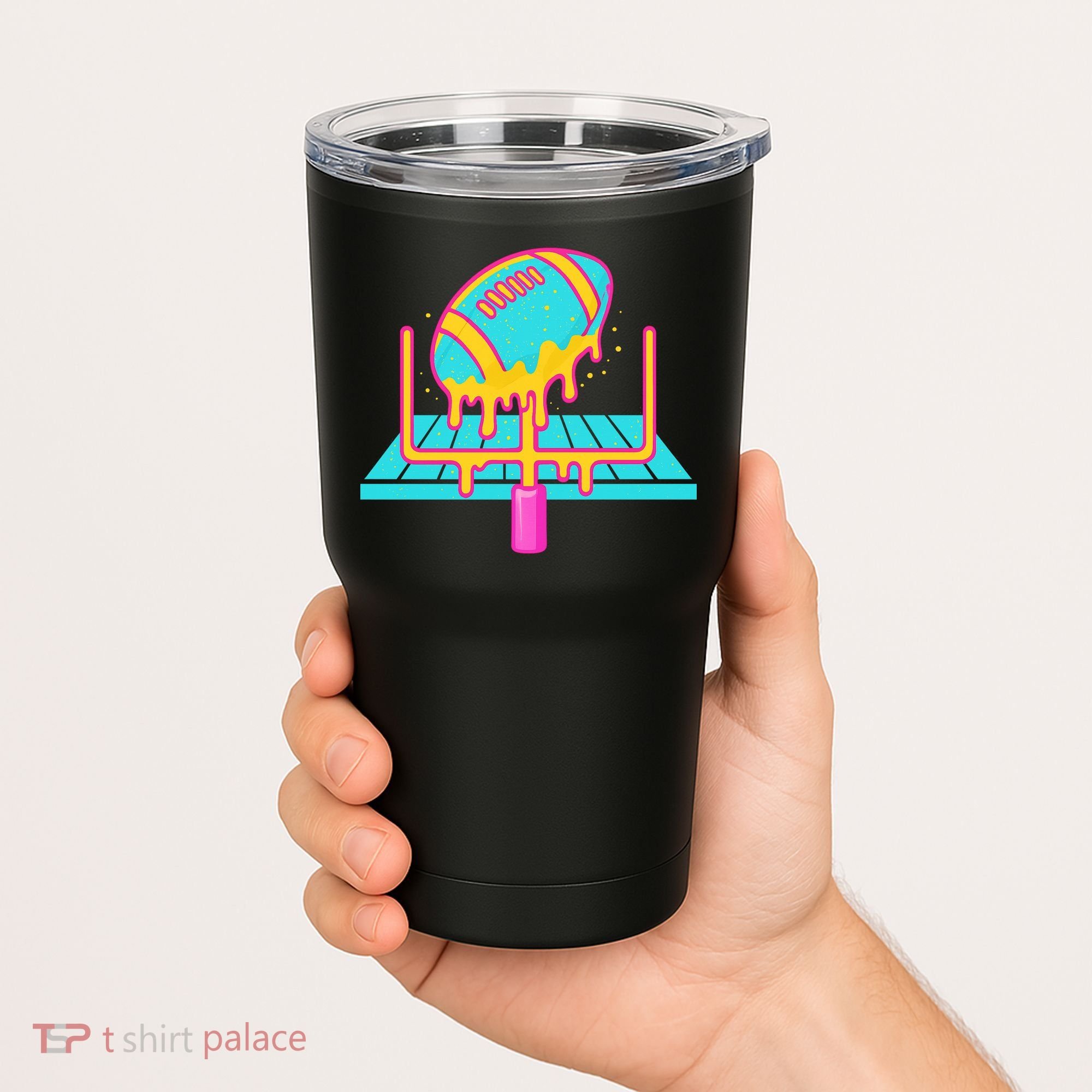 Football Ice Cream Drip Tumbler