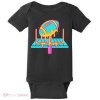 Football Ice Cream Drip Baby Bodysuit thumb 0