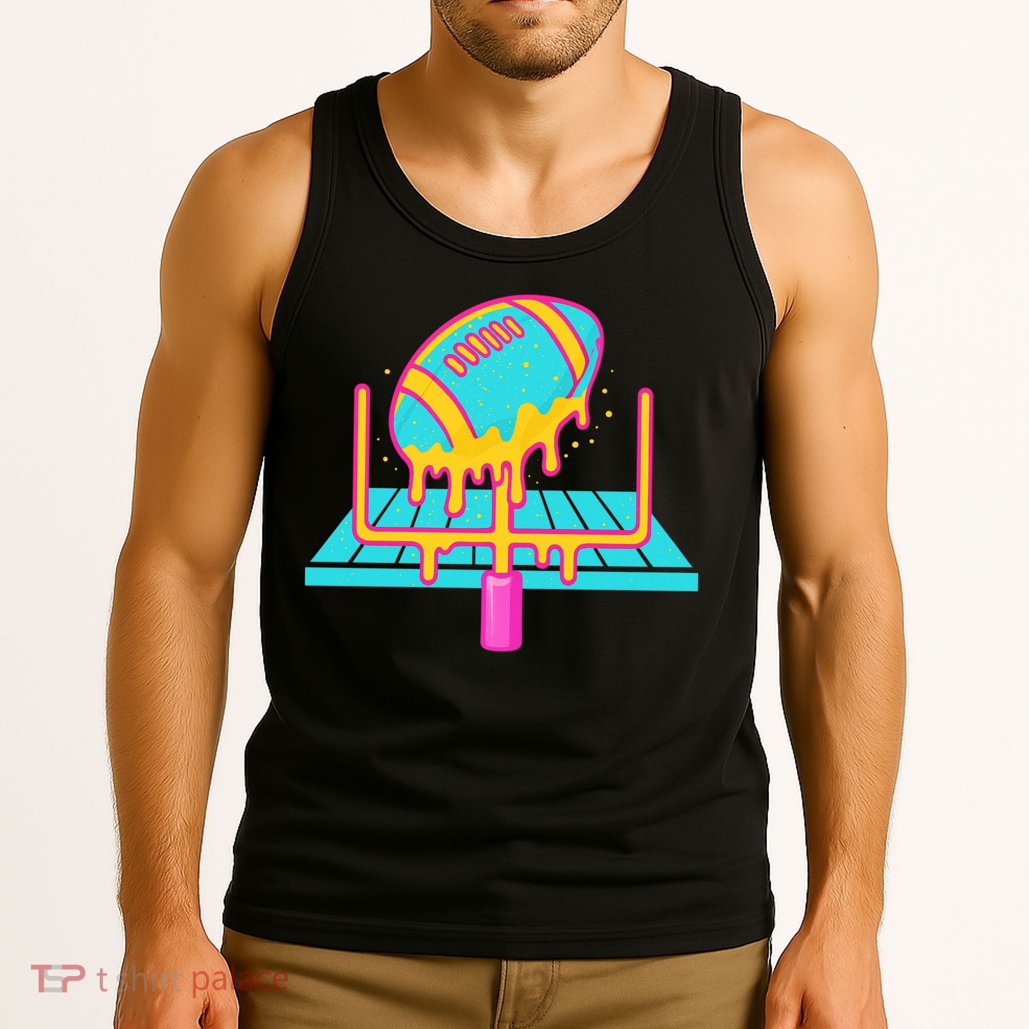 Football Ice Cream Drip Tank Top