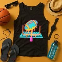 Football Ice Cream Drip Tank Top thumb 4
