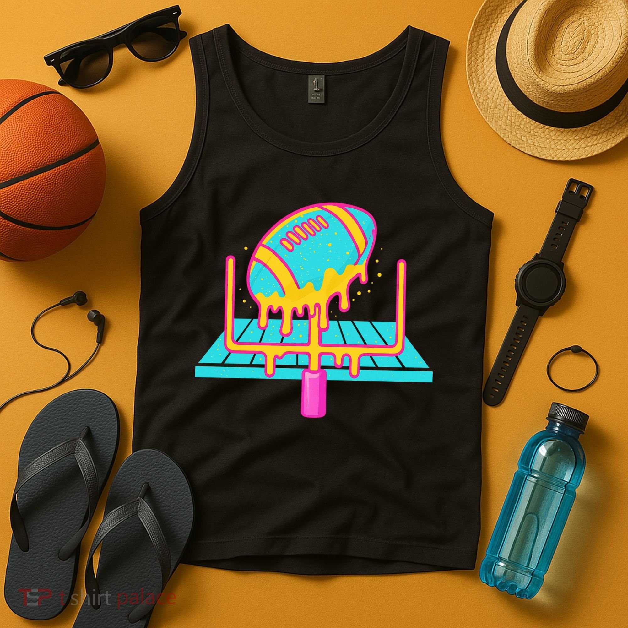 Football Ice Cream Drip Tank Top