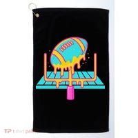 Football Ice Cream Drip Golf Towel thumb 0