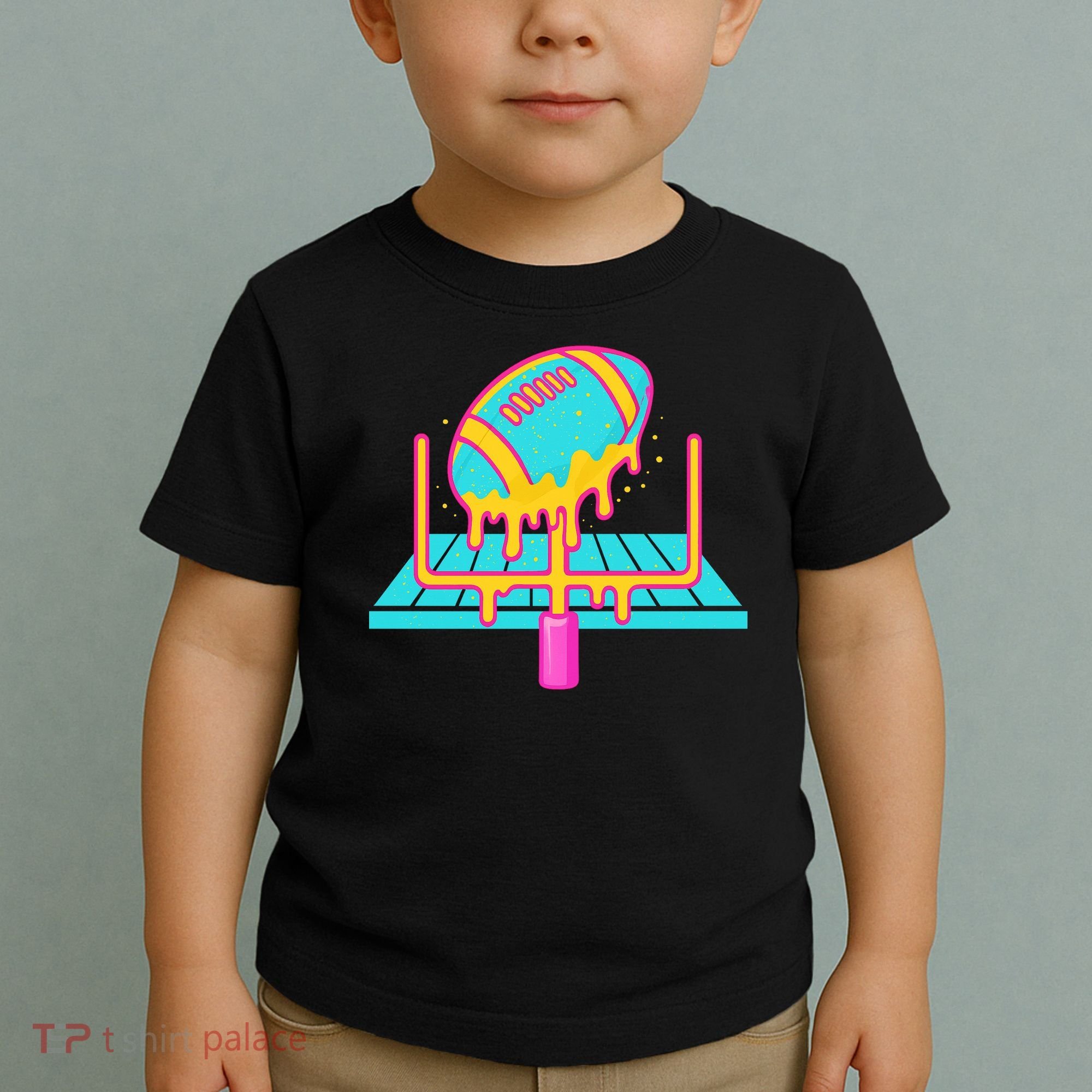Football Ice Cream Drip Toddler T-Shirt