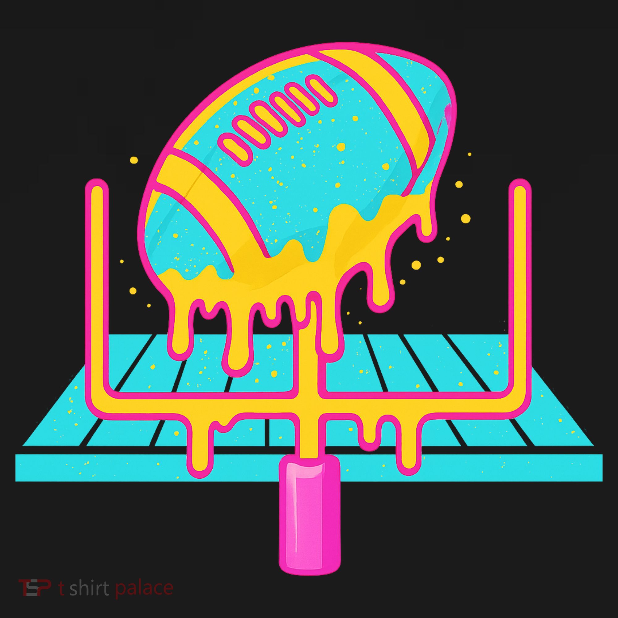 Football Ice Cream Drip Visor