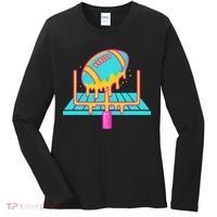 Football Ice Cream Drip Women's Long Sleeve Shirt thumb 0