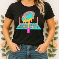 Football Ice Cream Drip Women's T-Shirt thumb 2