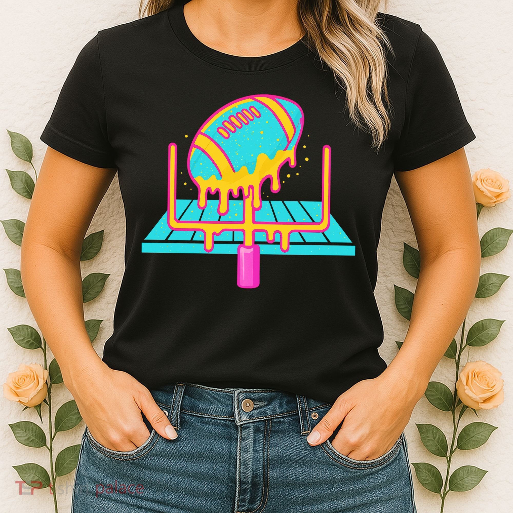Football Ice Cream Drip Women's T-Shirt