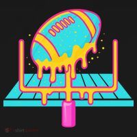 Football Ice Cream Drip Kids Sweatshirt thumb 2