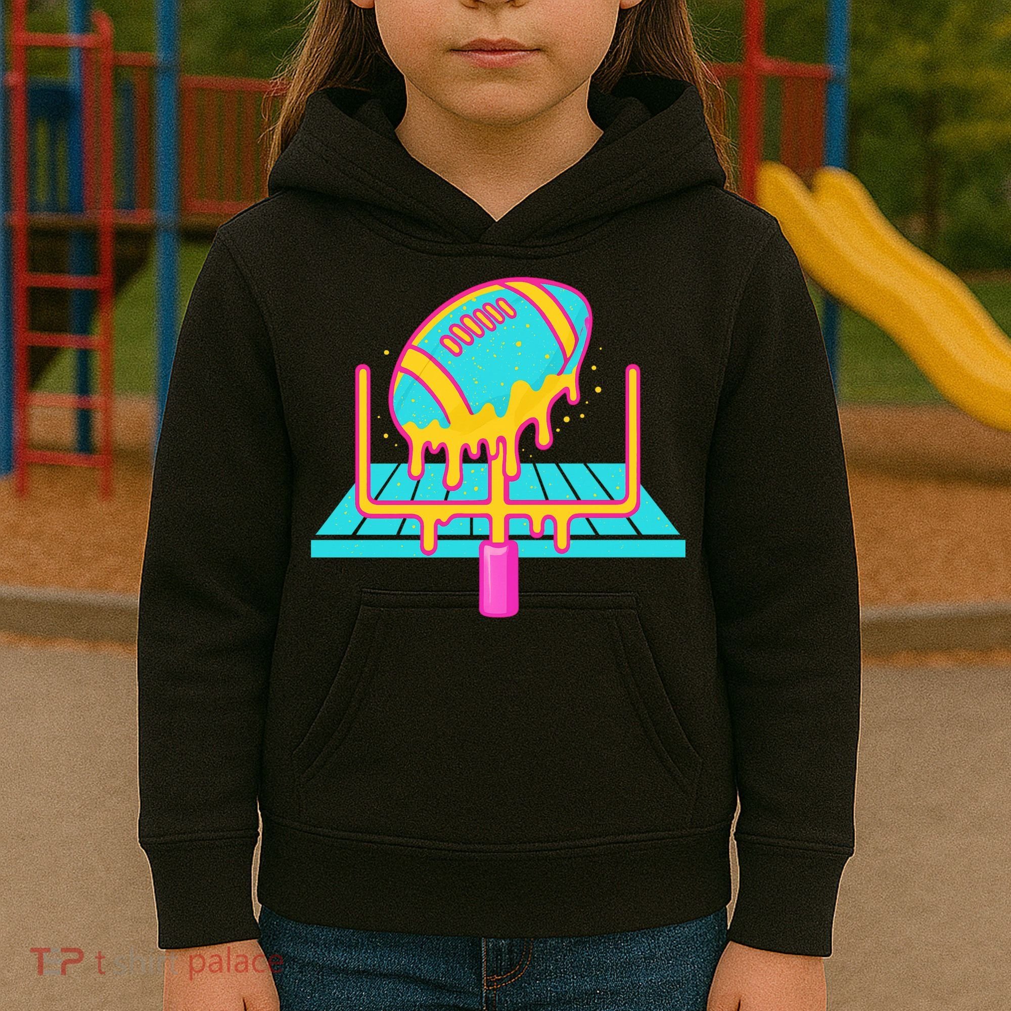 Football Ice Cream Drip Kids Hoodie