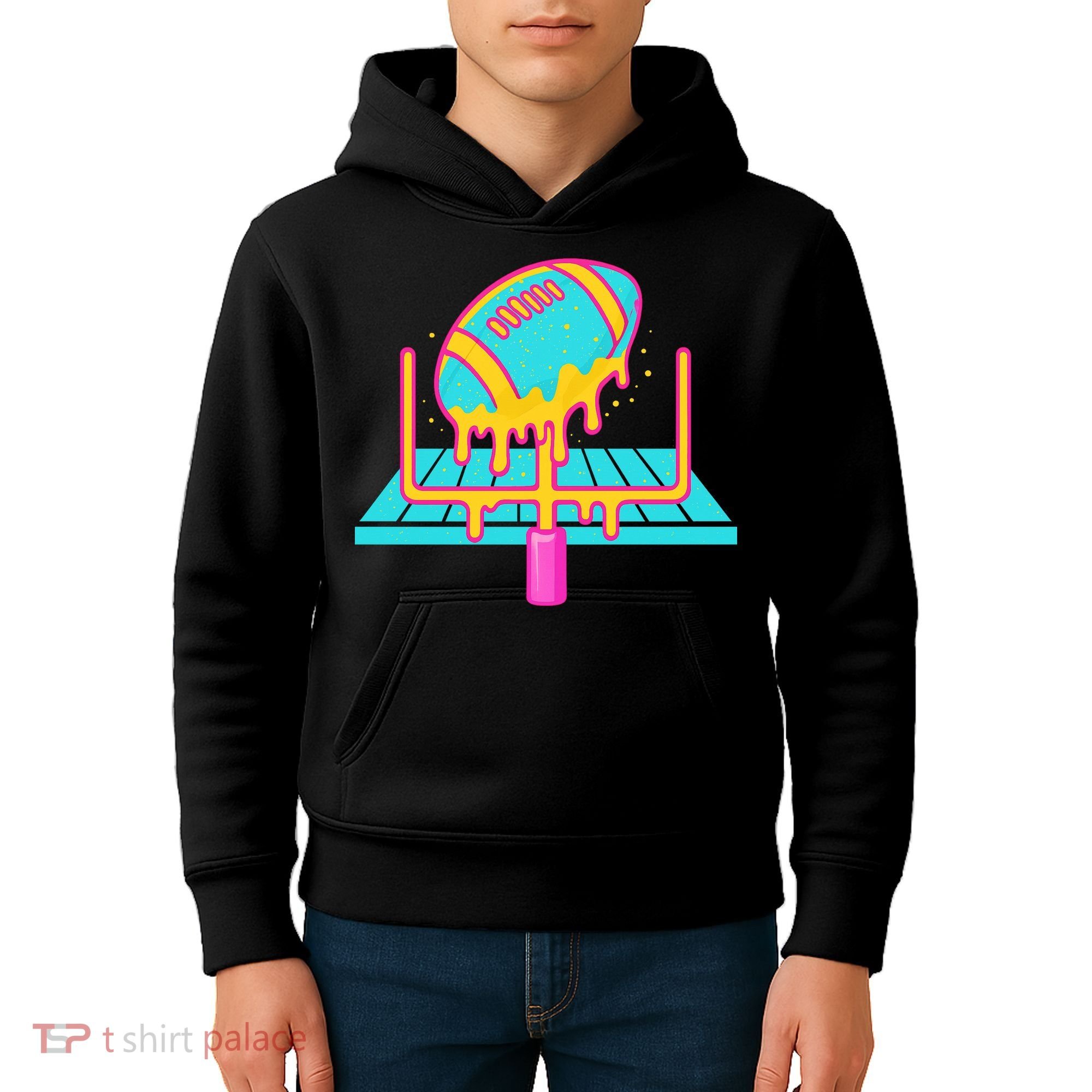 Football Ice Cream Drip Kids Hoodie