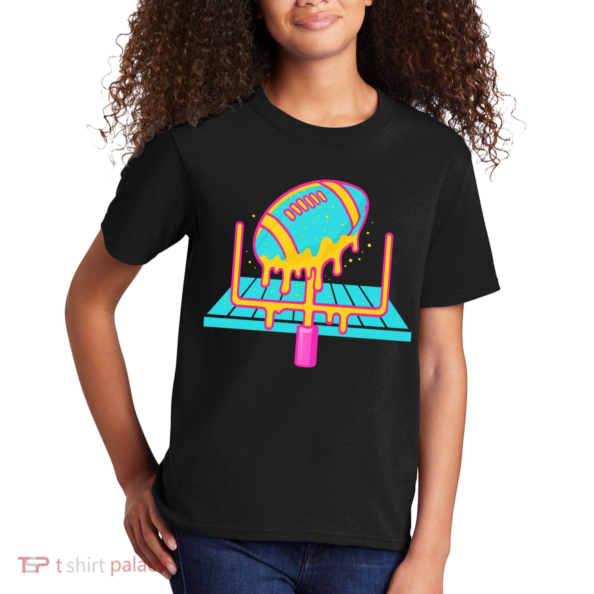 Football Ice Cream Drip Kids T-Shirt