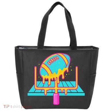 Football Ice Cream Drip Tote Bag