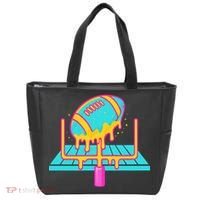 Football Ice Cream Drip Tote Bag thumb 0