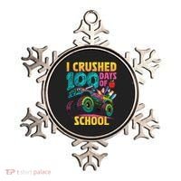 Funny I Crushed 100 Days Of School Monster Truck Ornament thumb 0