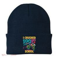 Funny I Crushed 100 Days Of School Monster Truck Beanie thumb 0