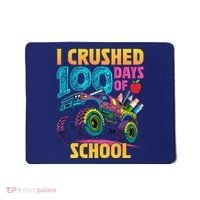 Funny I Crushed 100 Days Of School Monster Truck Mousepad thumb 0