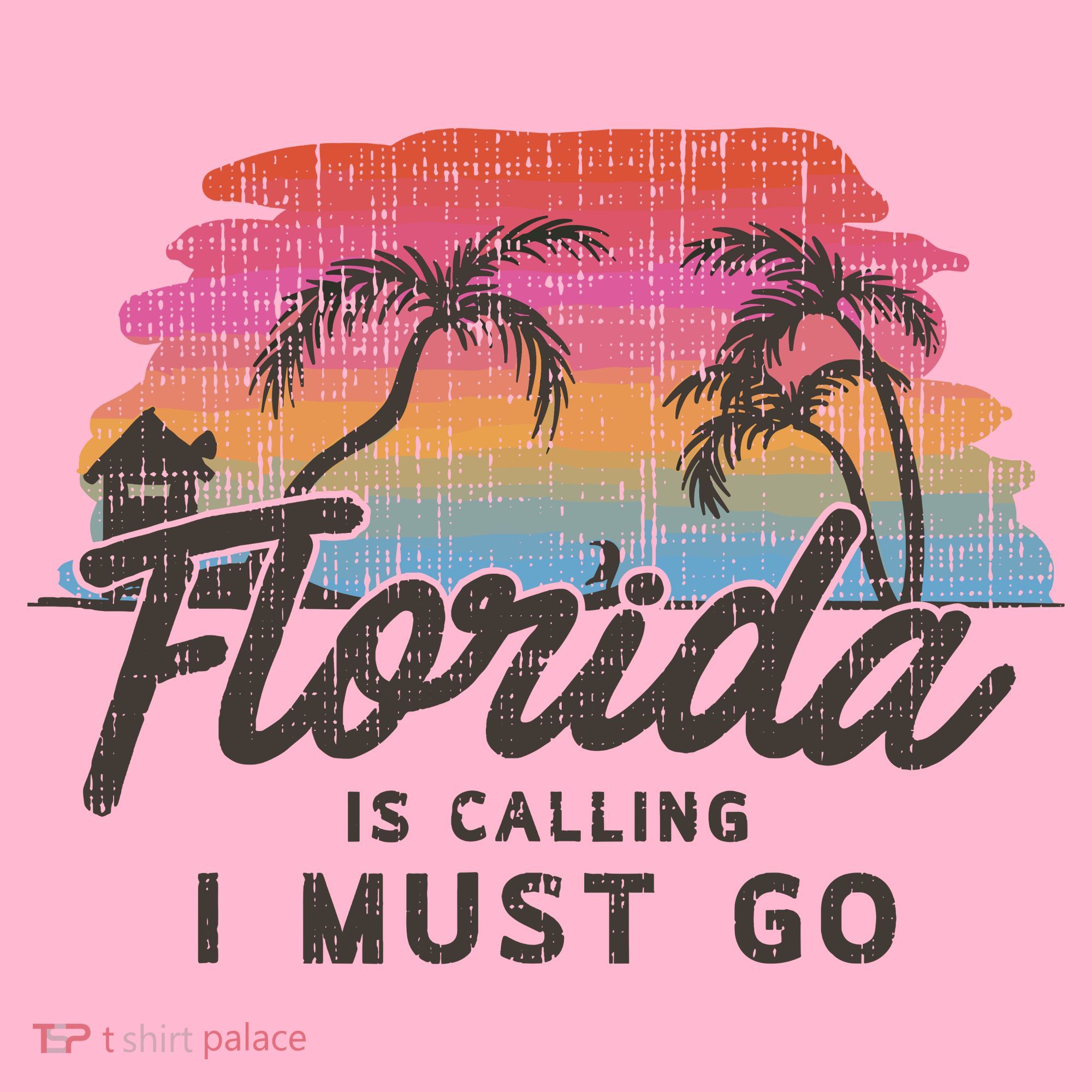 Florida Is Calling I Must Go Summer Vacation Gift Coaster