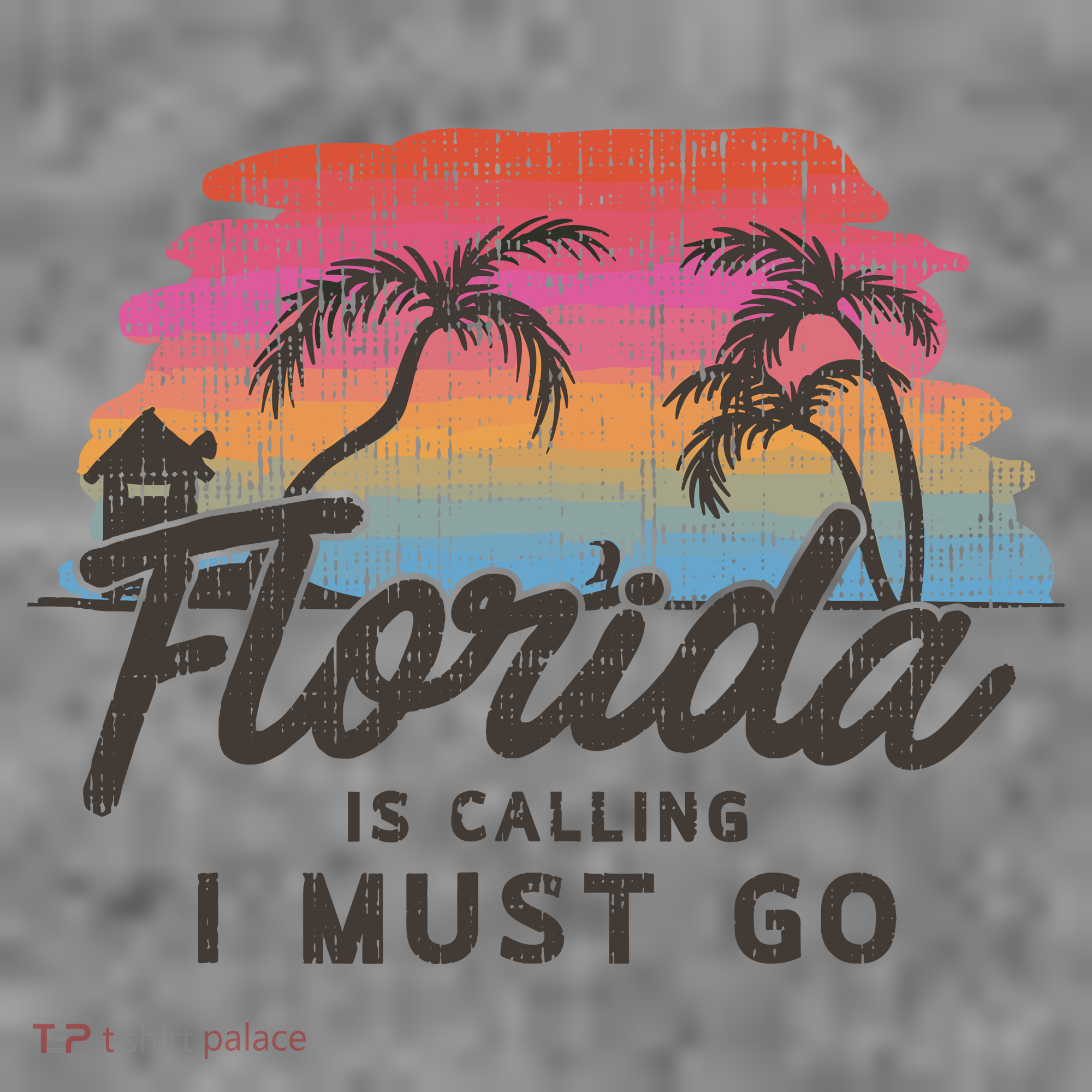 Florida Is Calling I Must Go Summer Vacation Gift Toddler Hoodie