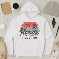 Florida Is Calling I Must Go Summer Vacation Gift Hoodie thumb 3