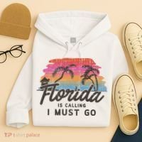 Florida Is Calling I Must Go Summer Vacation Gift Hoodie thumb 4
