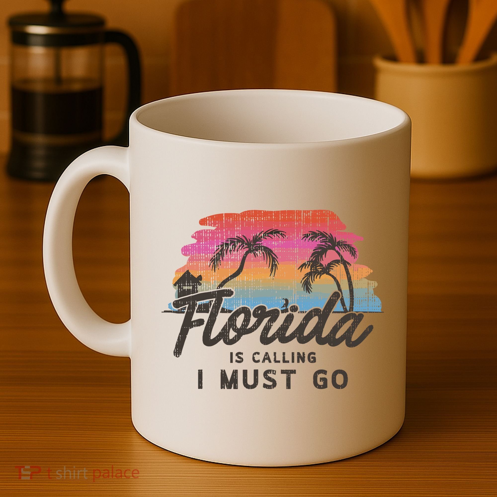 Florida Is Calling I Must Go Summer Vacation Gift Coffee Mug