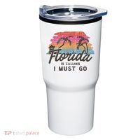 Florida Is Calling I Must Go Summer Vacation Gift Tumbler thumb 0