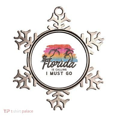 Florida Is Calling I Must Go Summer Vacation Gift Ornament