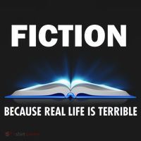 Fiction Because Real Life Is Terrible USA-Made Doggie Bandana thumb 2