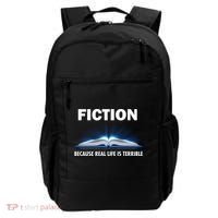 Fiction Because Real Life Is Terrible Backpack thumb 0