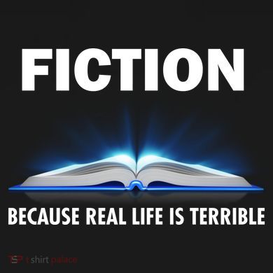 Fiction Because Real Life Is Terrible Flat Bill Trucker Hat