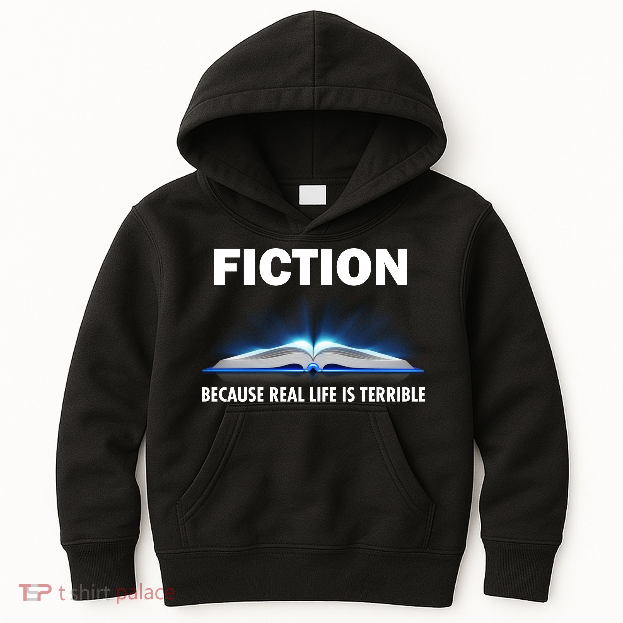 Fiction Because Real Life Is Terrible Kids Hoodie