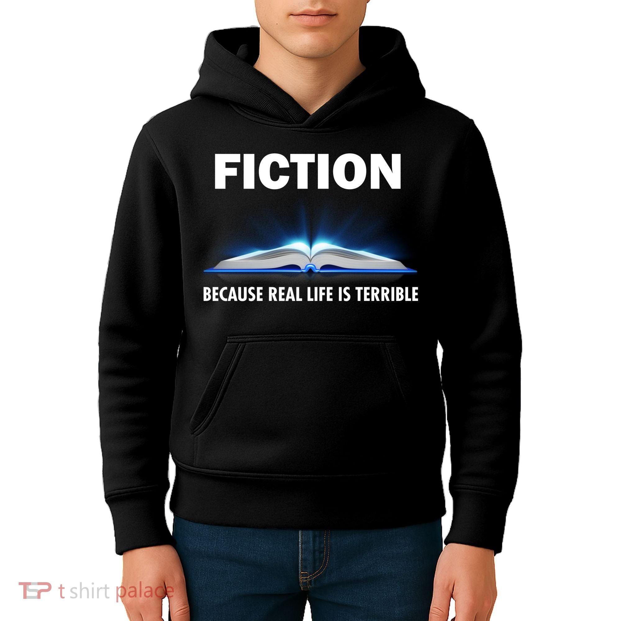 Fiction Because Real Life Is Terrible Kids Hoodie