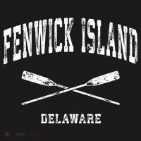 Fenwick Island Delaware Vintage Nautical Crossed Oars Gift T-Shirt thumb 7