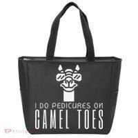 Funny I Do Pedicures On Camel Toes Quote Gift Tote Bag thumb 0