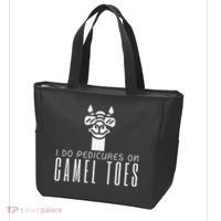 Funny I Do Pedicures On Camel Toes Quote Gift Tote Bag thumb 3