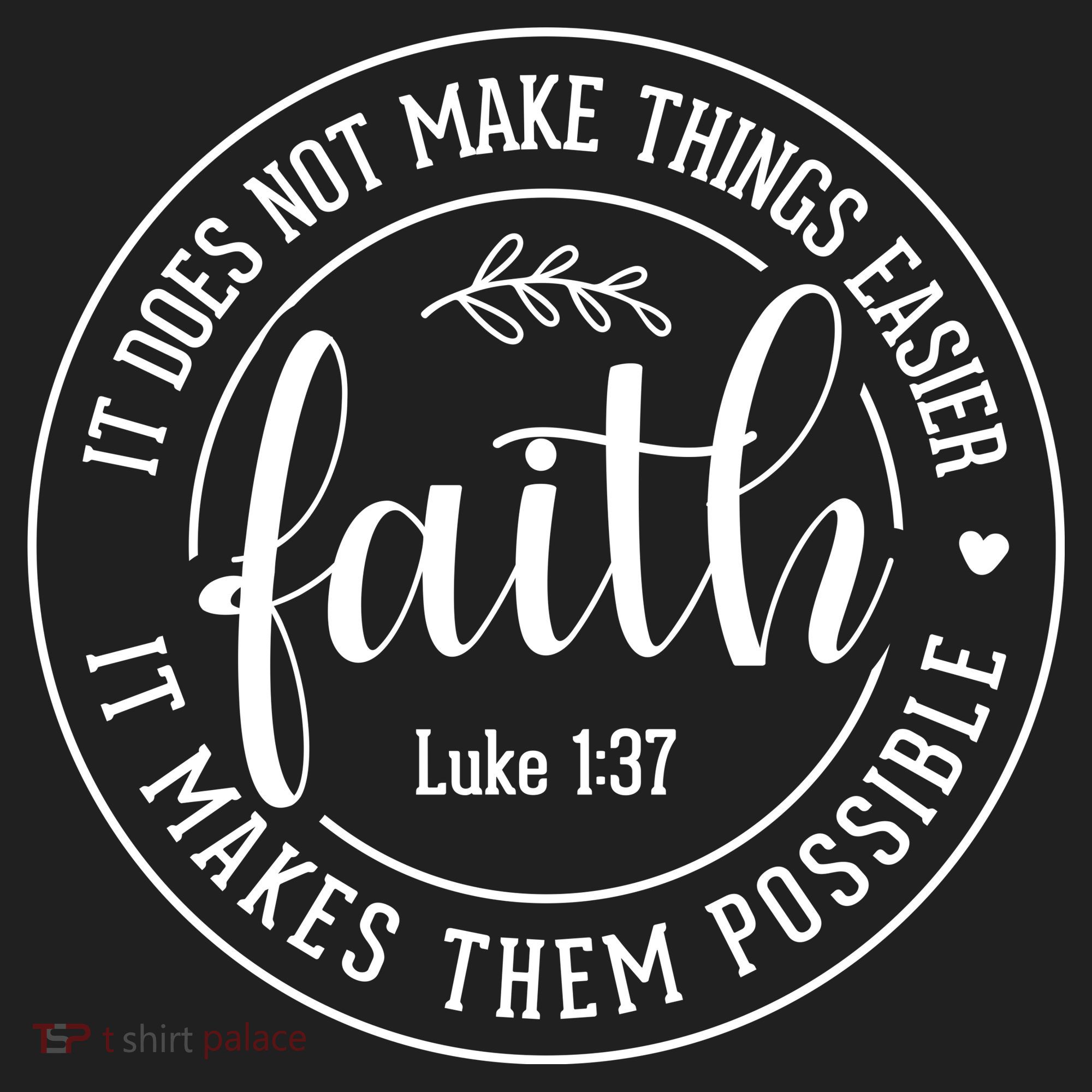 Faith It Does Not Make Things Easier It Makes Them Possible LukeJesus Golf Towel
