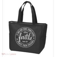 Faith It Does Not Make Things Easier It Makes Them Possible LukeJesus Tote Bag thumb 3