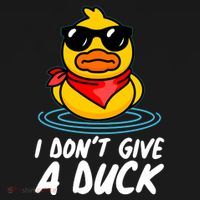 Funny I Dont Give A Duck Mousepad thumb 1