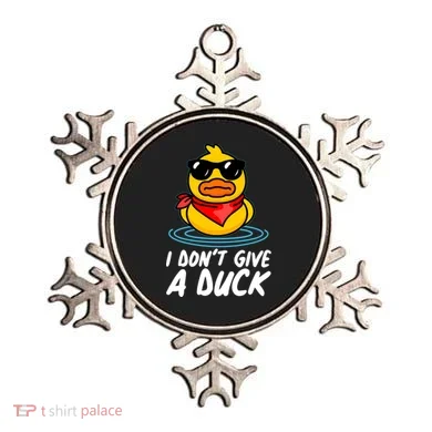 Funny I Dont Give A Duck Ornament