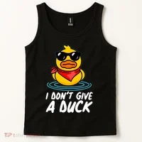Funny I Dont Give A Duck Tank Top thumb 2