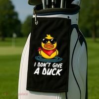 Funny I Dont Give A Duck Golf Towel thumb 2