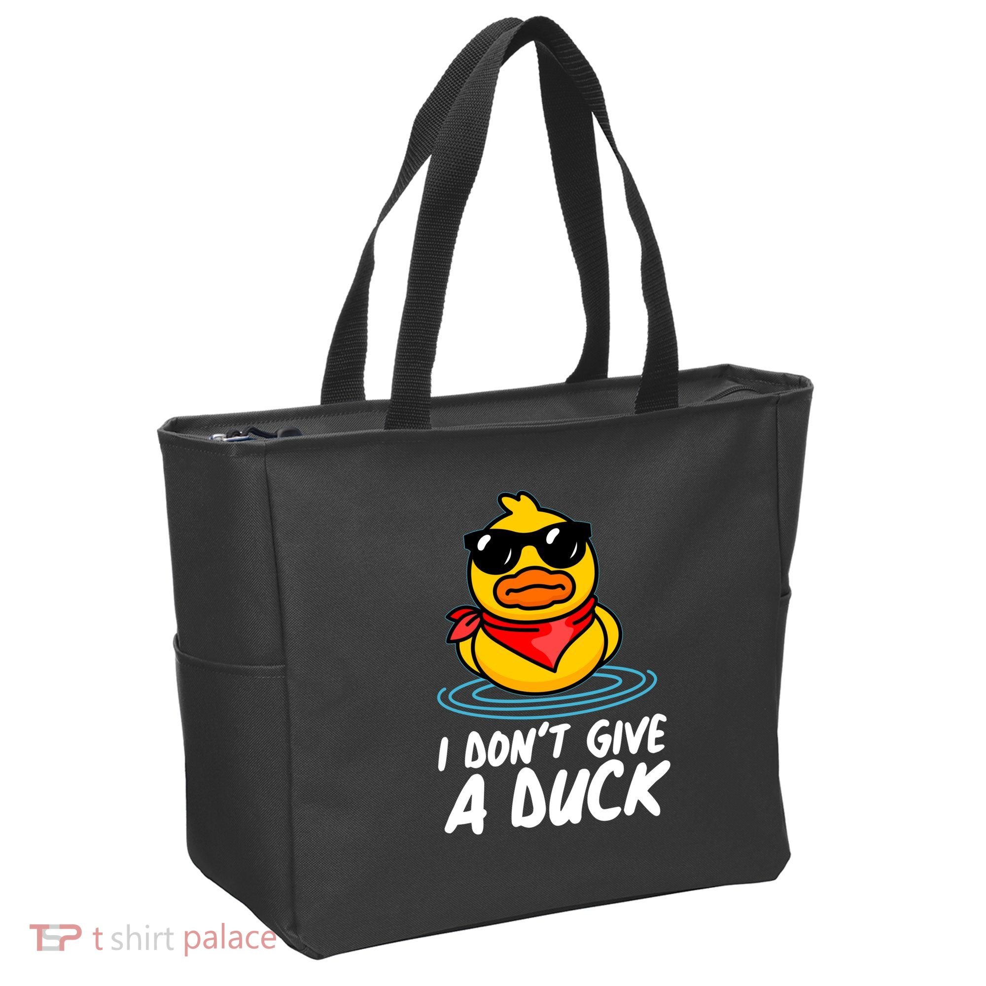 Funny I Dont Give A Duck Tote Bag