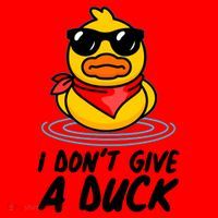 Funny I Dont Give A Duck Santa Hat thumb 1
