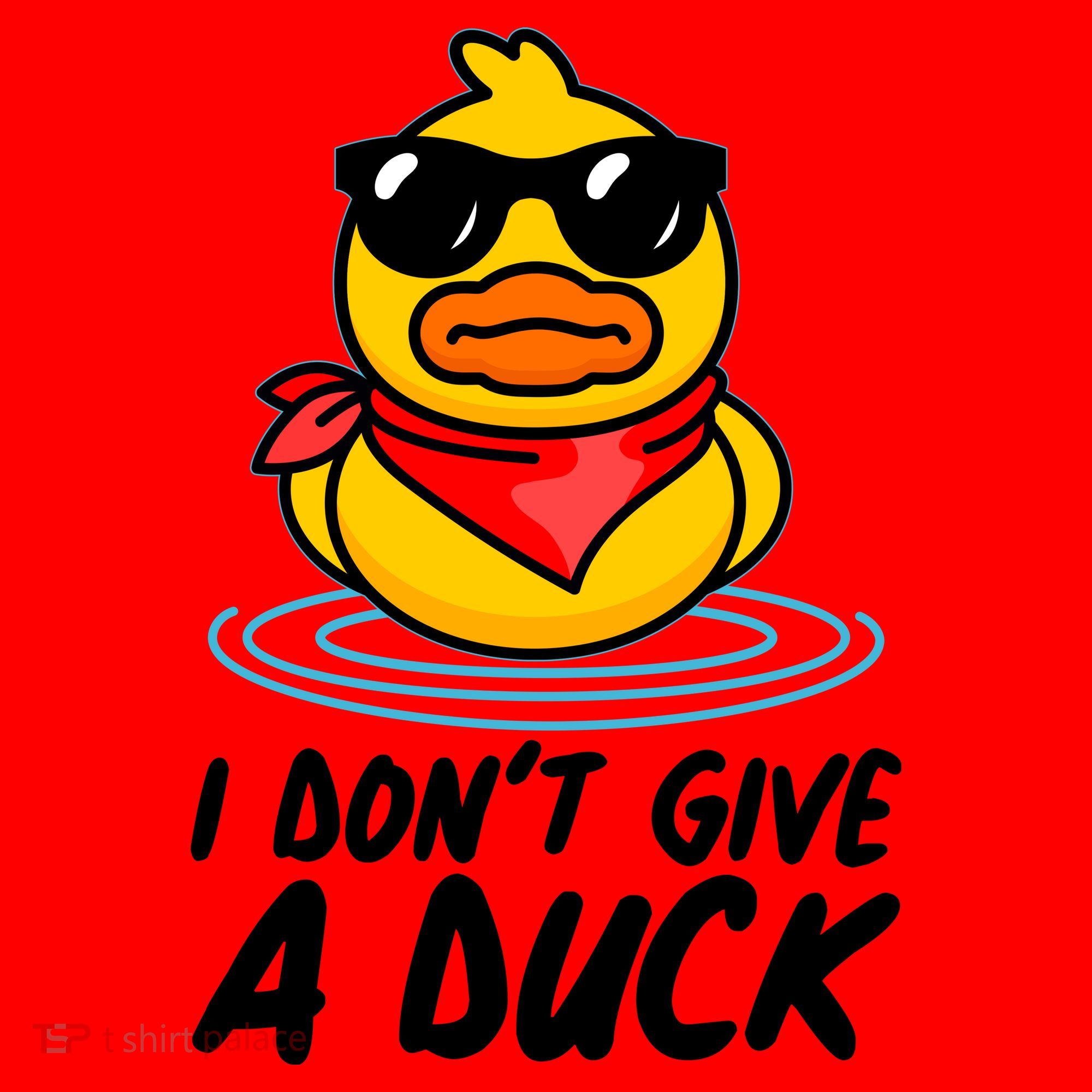 Funny I Dont Give A Duck Santa Hat