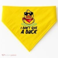 Funny I Dont Give A Duck USA-Made Doggie Bandana thumb 0