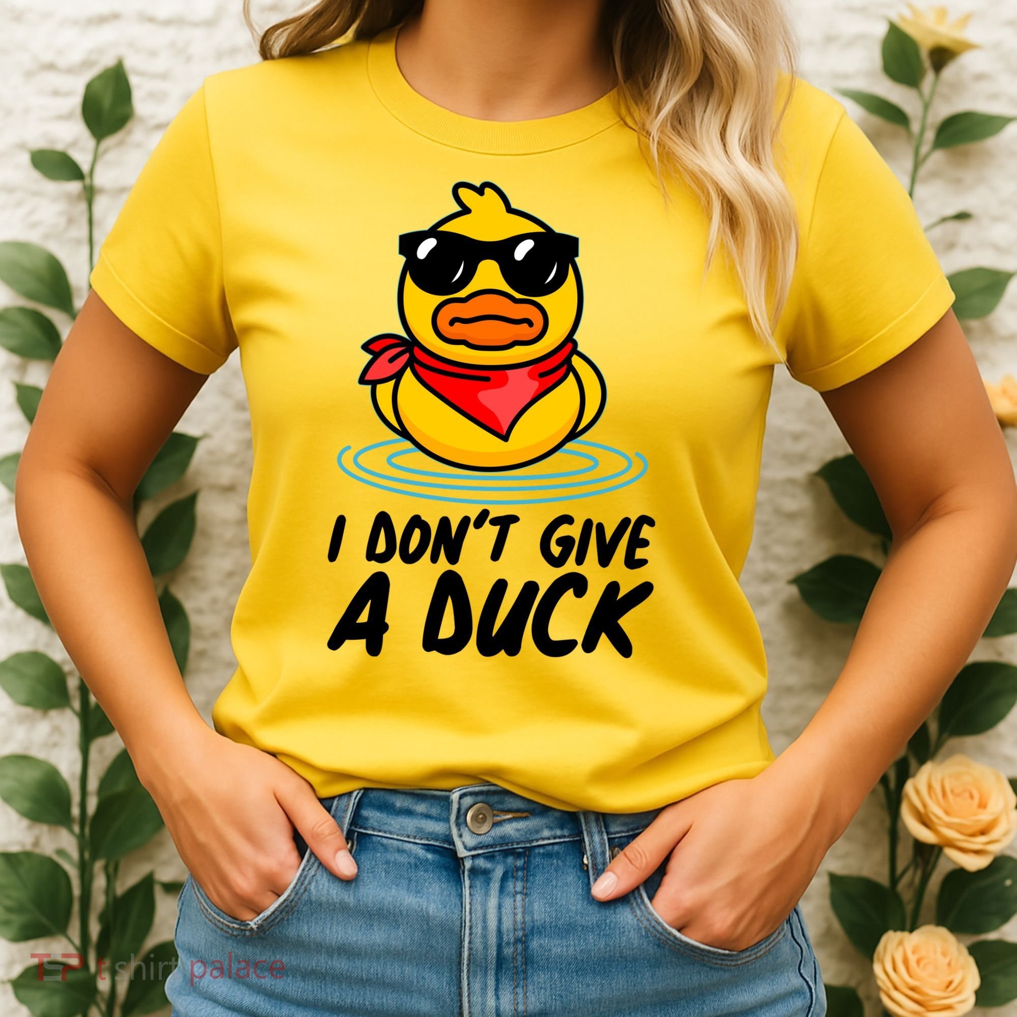 Funny I Dont Give A Duck Women's T-Shirt