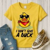 Funny I Dont Give A Duck Women's T-Shirt thumb 3