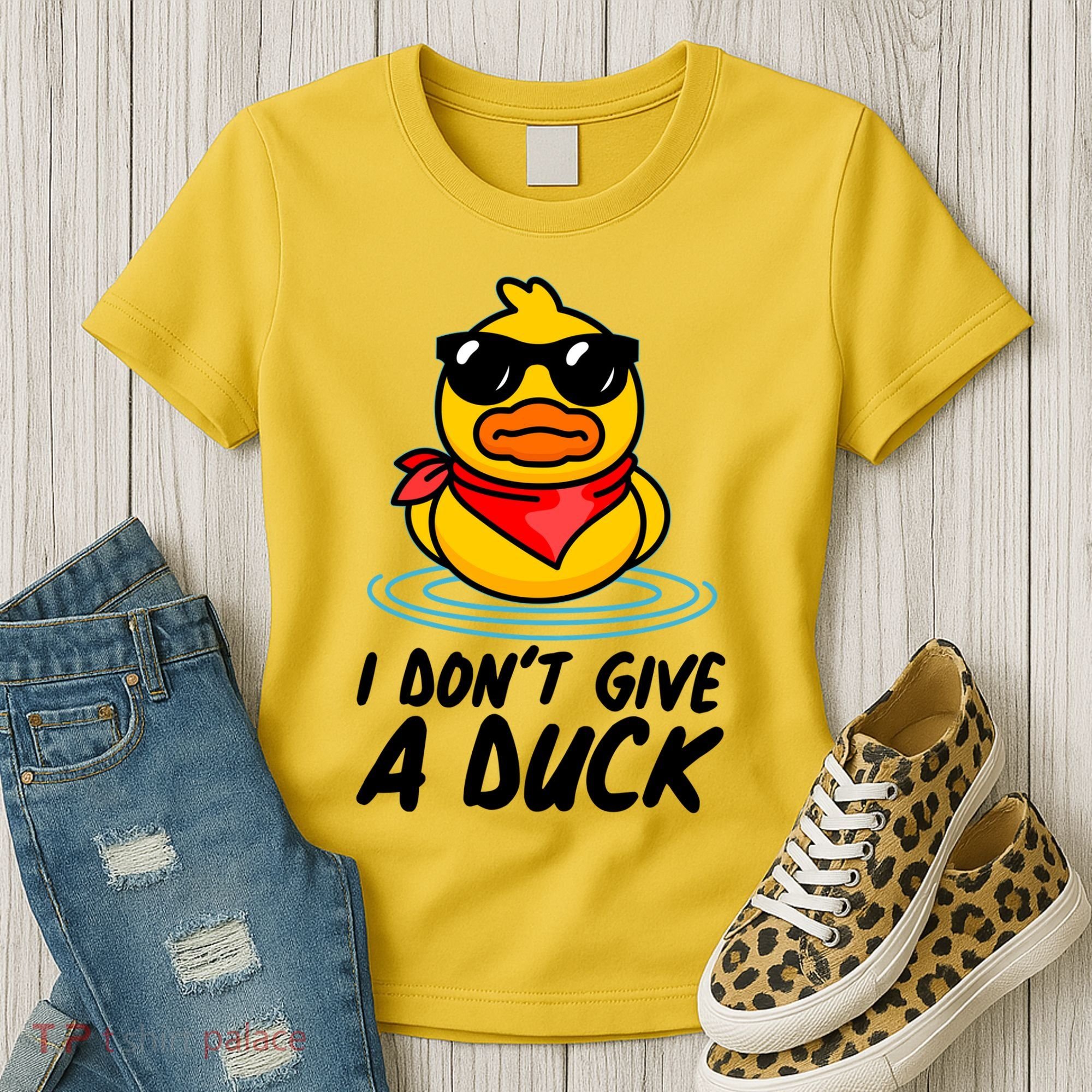 Funny I Dont Give A Duck Women's T-Shirt