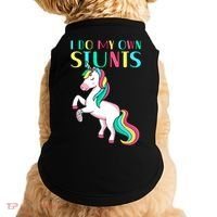 Funny I Do My Own Stunts Broken Arm Cute Magical Unicorn Doggie Tank thumb 0
