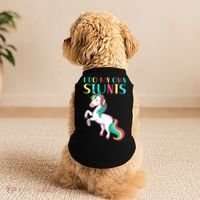 Funny I Do My Own Stunts Broken Arm Cute Magical Unicorn Doggie Tank thumb 2